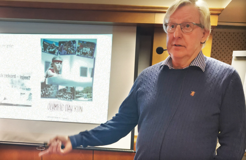 Finn Olsen med et spennende ego-foredrag – LITRIM og frivillighetsarbeid har blitt en livsstil.