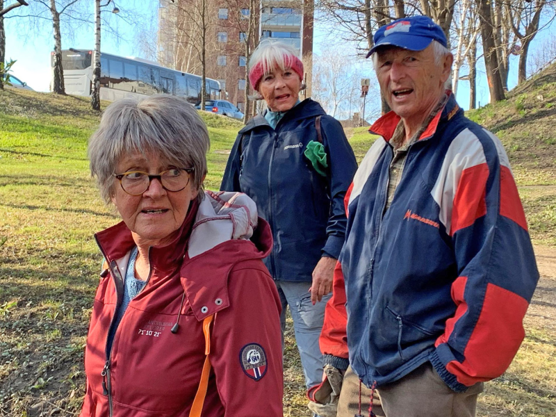 På dugnad langs Mesna kultursti.