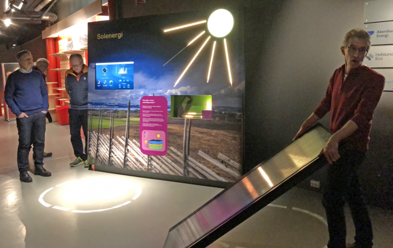 Hva er innholdet i Energisenteret, og hvordan formidles kunnskapen?