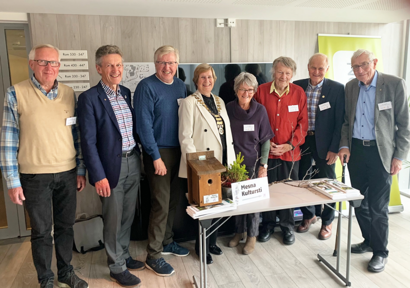 Lillehammer Rotaryklubb godt synlig under Distriktskonferansen på Gjøvik i helga.