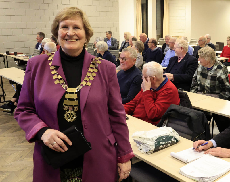 Mange godord fra distriktsguvernøren om arbeidet i Lillehammer Rotary