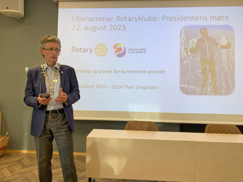 Nytt Rottaryår startet med Presidentens møte 22.august