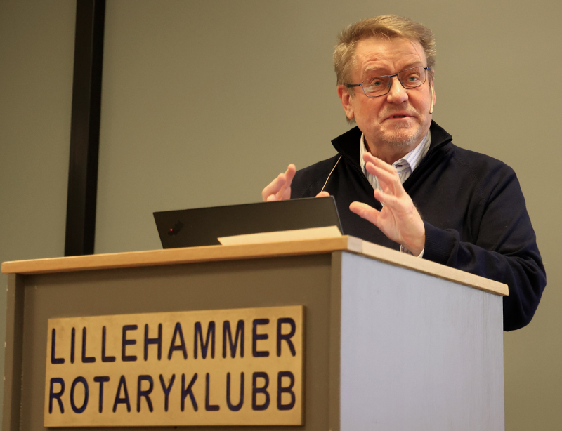 Ole Gunnar Kaldor Austvik har sitt EGO-foredrag i Lillehammer Rotary 4. juni.