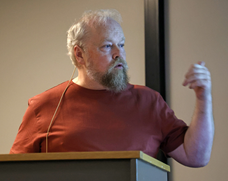 Hele 44 hørte Morten Kraabøl i Lillehammer Rotary tirsdag kveld om naturkampen i Lågendeltaet knyttet til E6-utbyggingen.