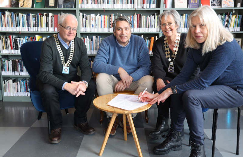 Ny avtale mellom Rotaryklubbene i Lillehammer og stiftelsen LAMS undertegnet - formaliserer samarbeidet og sikrer en mer forutsigbar støtte til skolen.